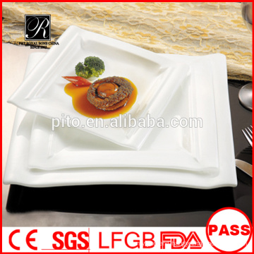 new square Dinner Plates for Restaurant with Excellent Price salad plate